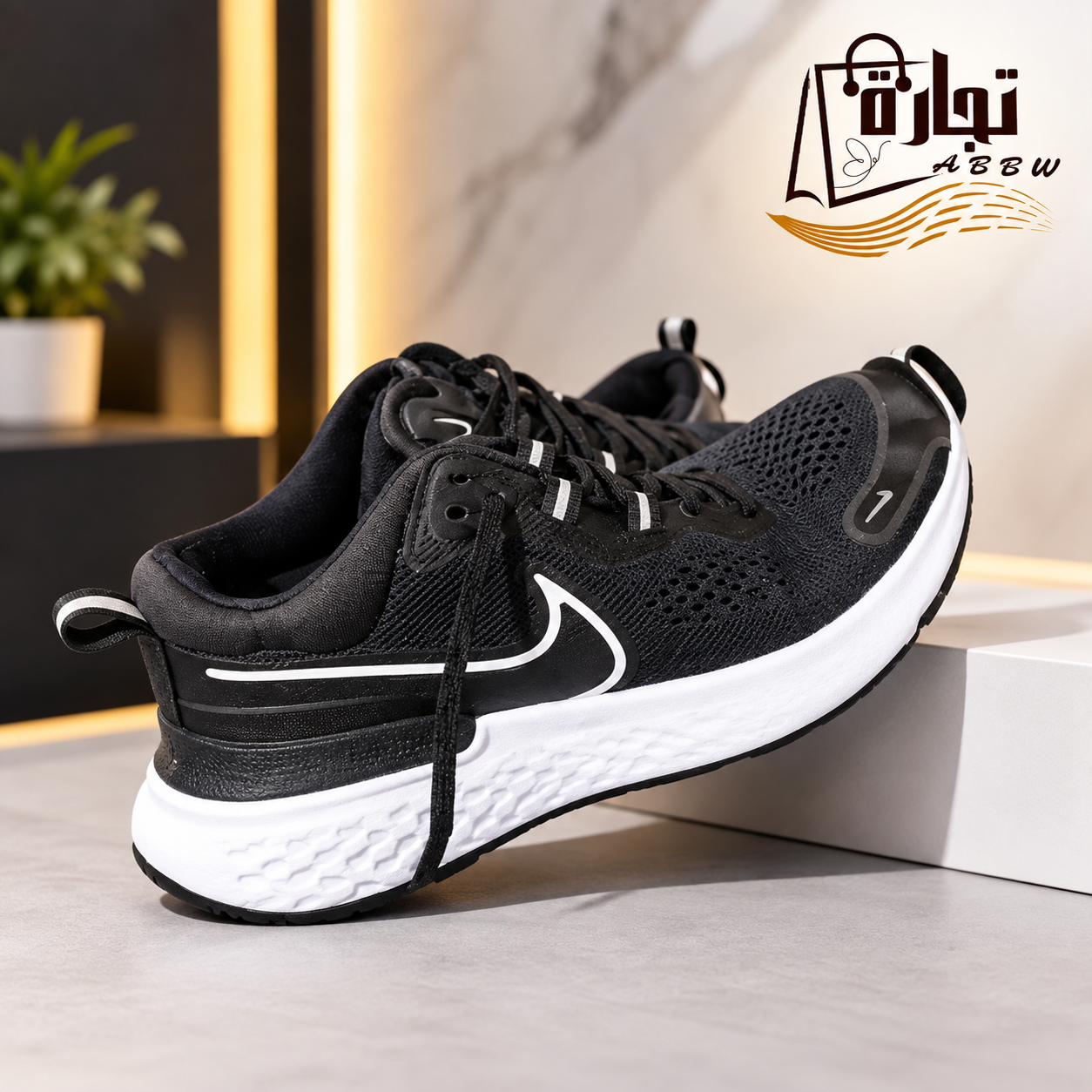 Original Black Running Shoes – Thrifted Premium Stock