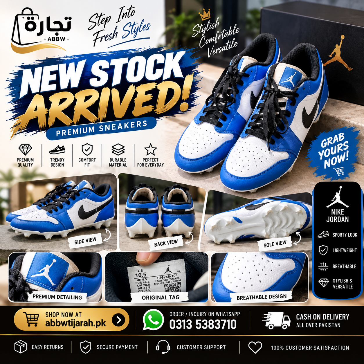 Nike Blue & White Football Cleats – Preloved | US 10.5
