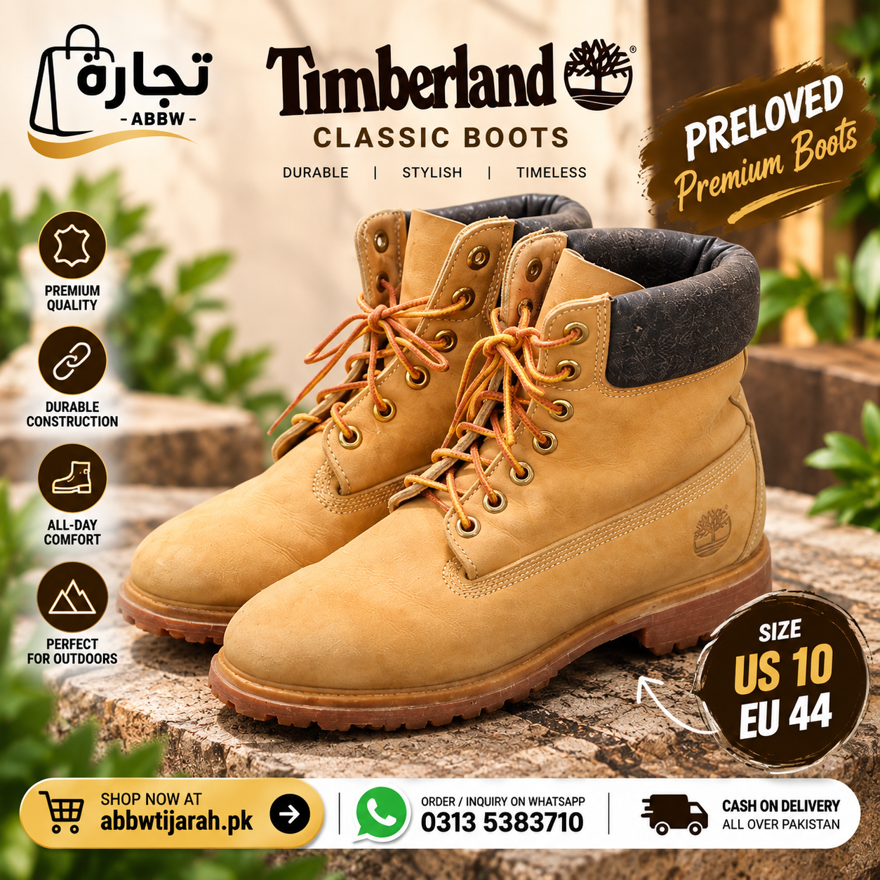 Timberland Classic Wheat Boots – Preloved image 2