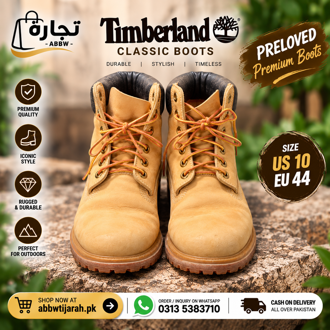 Timberland Classic Wheat Boots – Preloved image 3