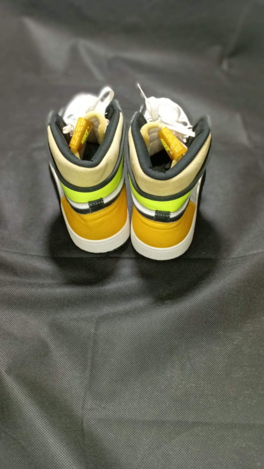 Nike Black, White & Volt High-Top Sneakers image 4
