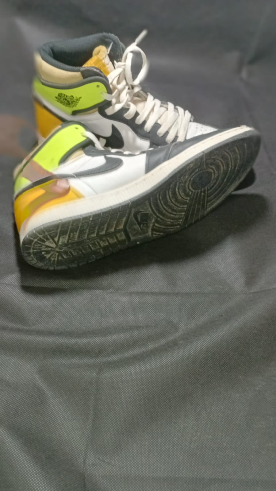Nike Black, White & Volt High-Top Sneakers image 5